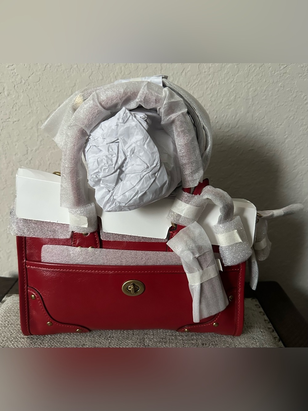 COACH RHYDER SATCHEL BAG 24, POPPY RED